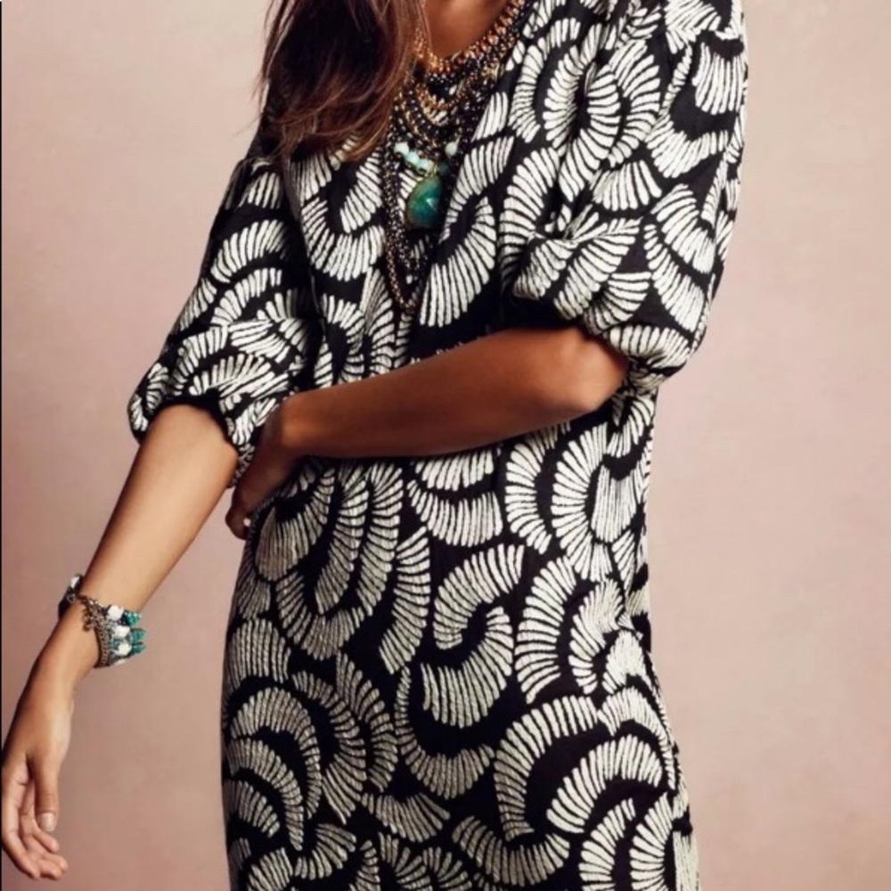 Maeve Anthropologie windfall black and white